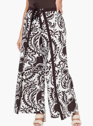 Pantalón ancho estampado