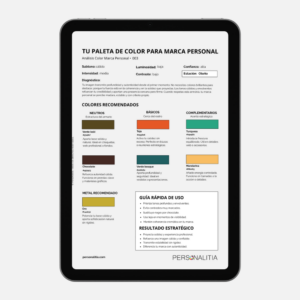 Personalitia - Informe ejemplo colorimetría otoño