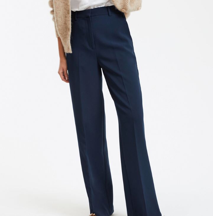 Pantalón ancho azul