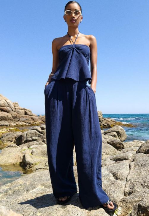 Pantalón wide leg