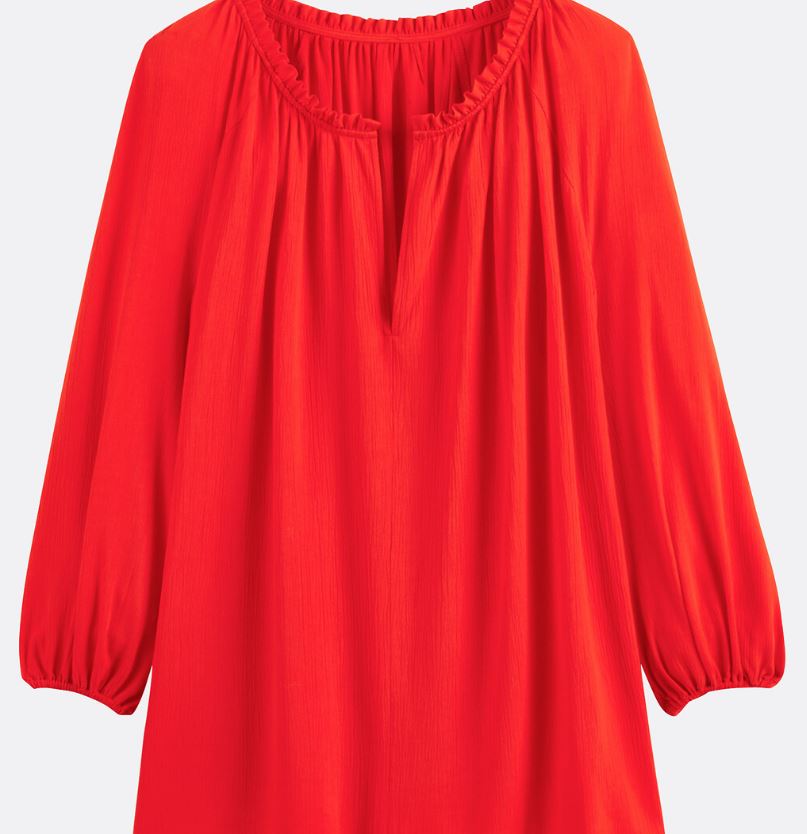 Blusa de crepón