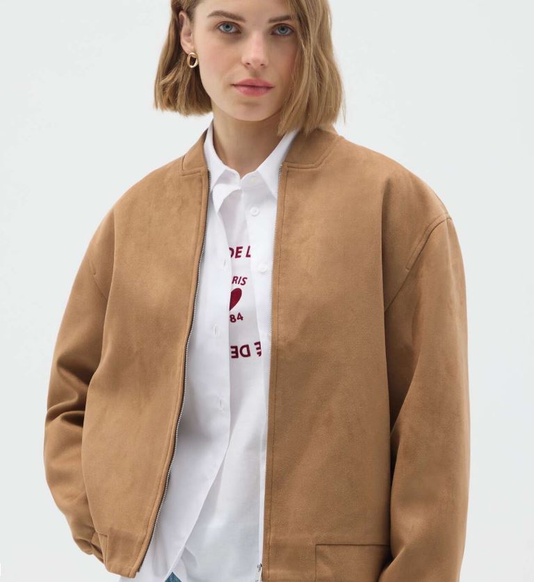 Chaqueta de ante