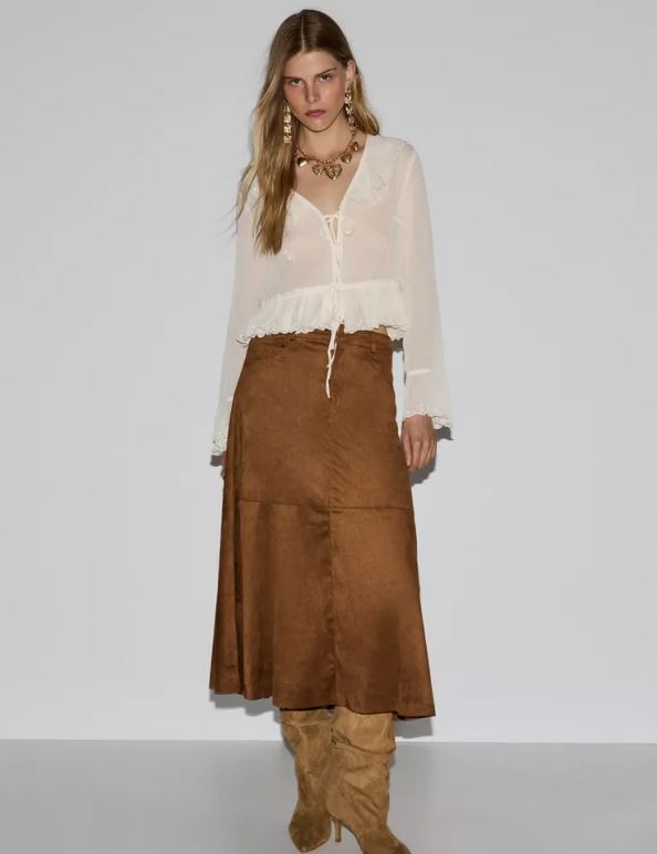 Falda midi