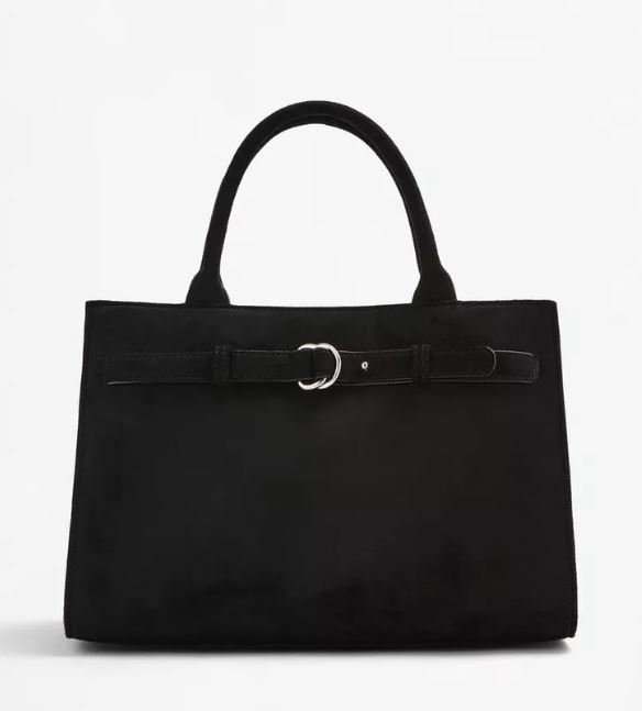 Bolso efecto suede